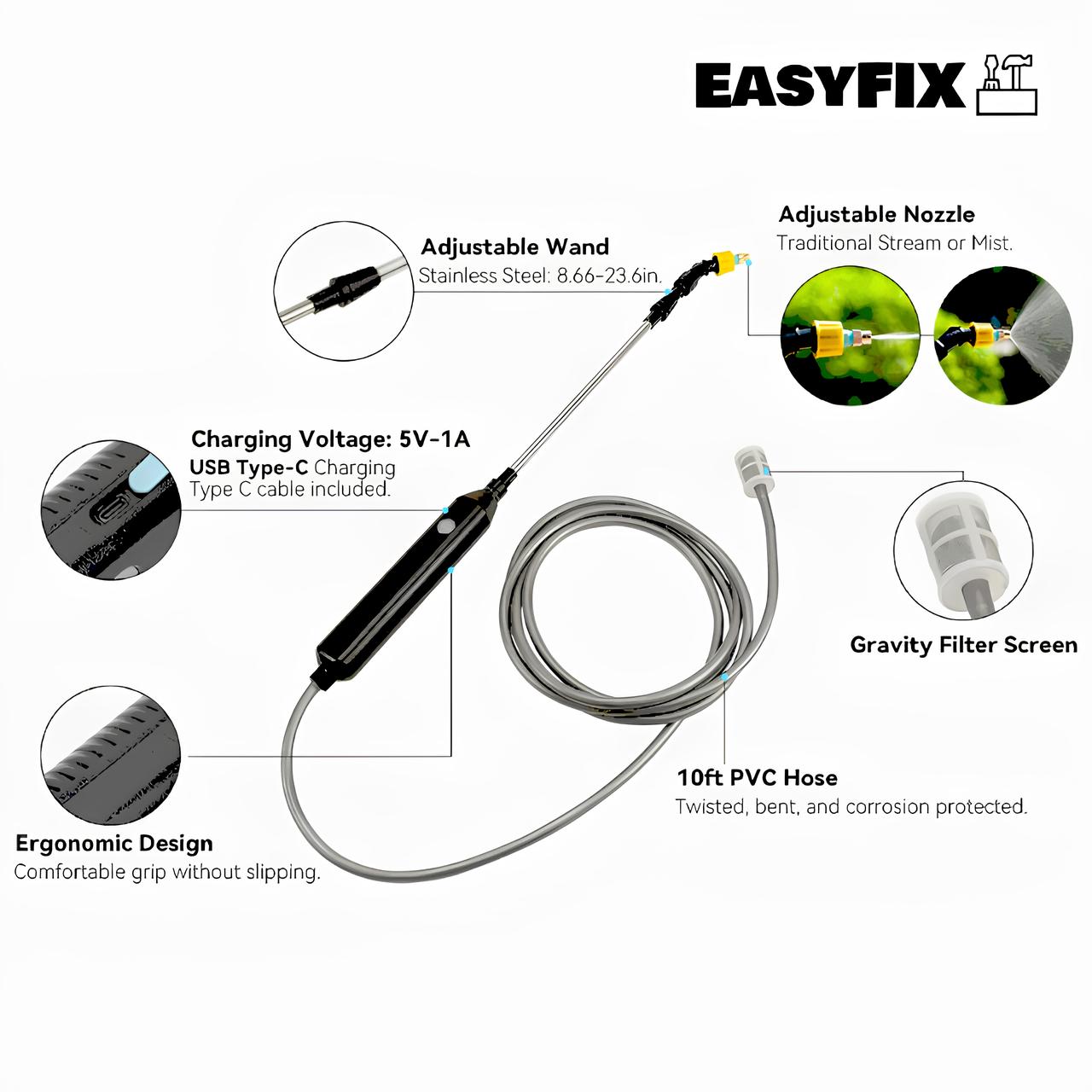 EasyFiX™ GardenPro Electric Sprayer